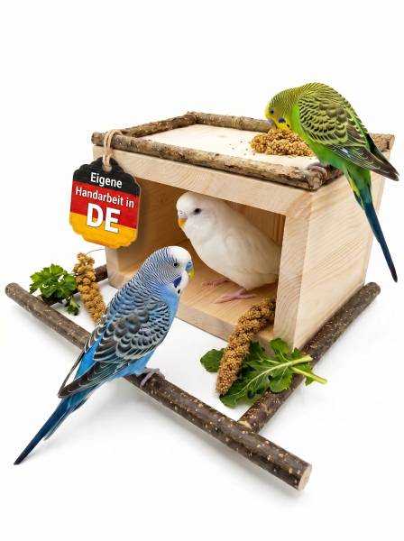 Vogelhäuschen mit Anflugstange